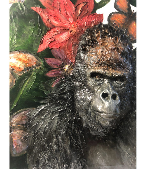 Gorilla Sculpture Painting