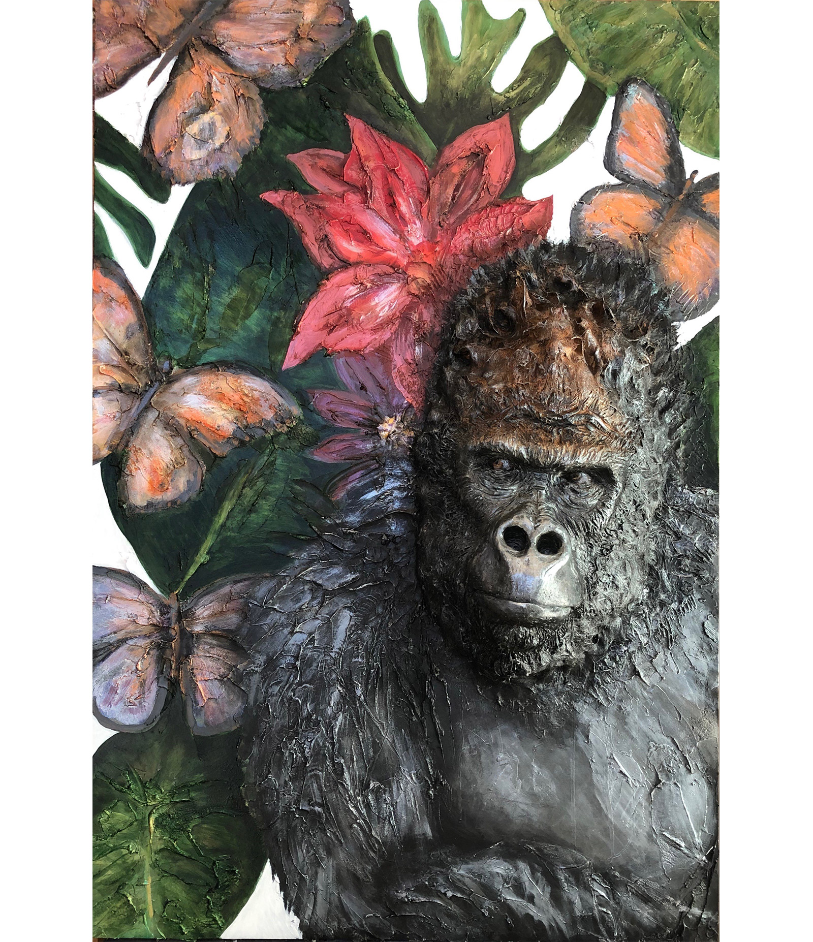 Gorilla Sculpture Painting