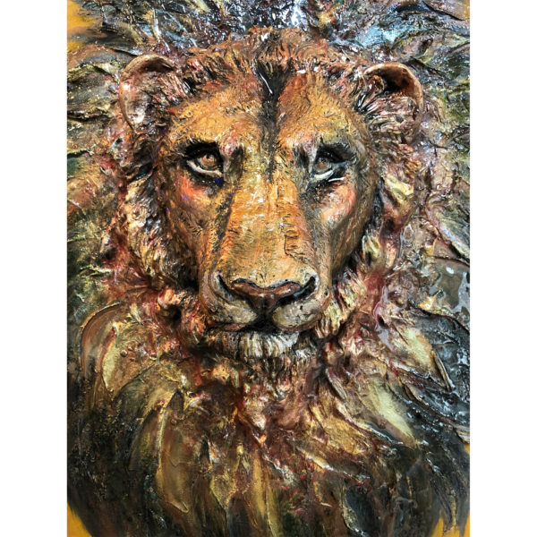 Lion Sculpture Painting