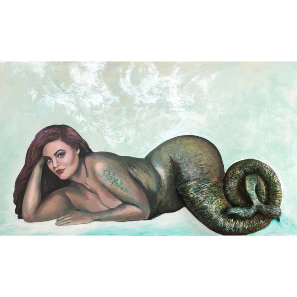 Glamorous Mermaid Sculpture painting