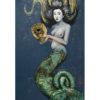 Asian Mermaid Sculpture Painting