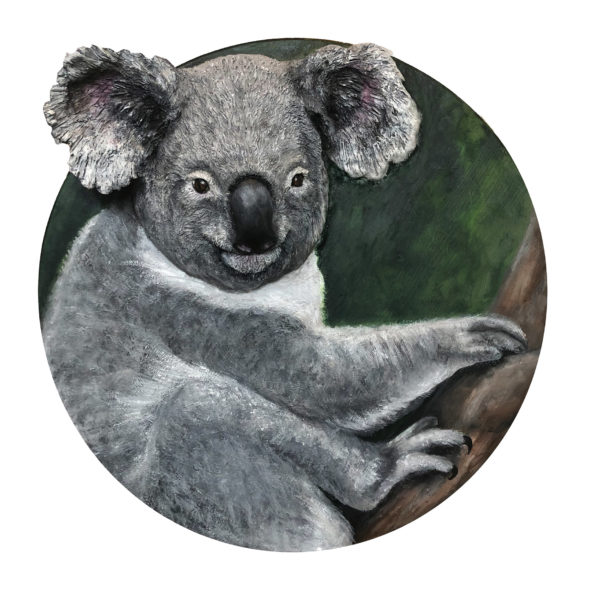 Koala Sculpture painting is a donation for Australia Fires